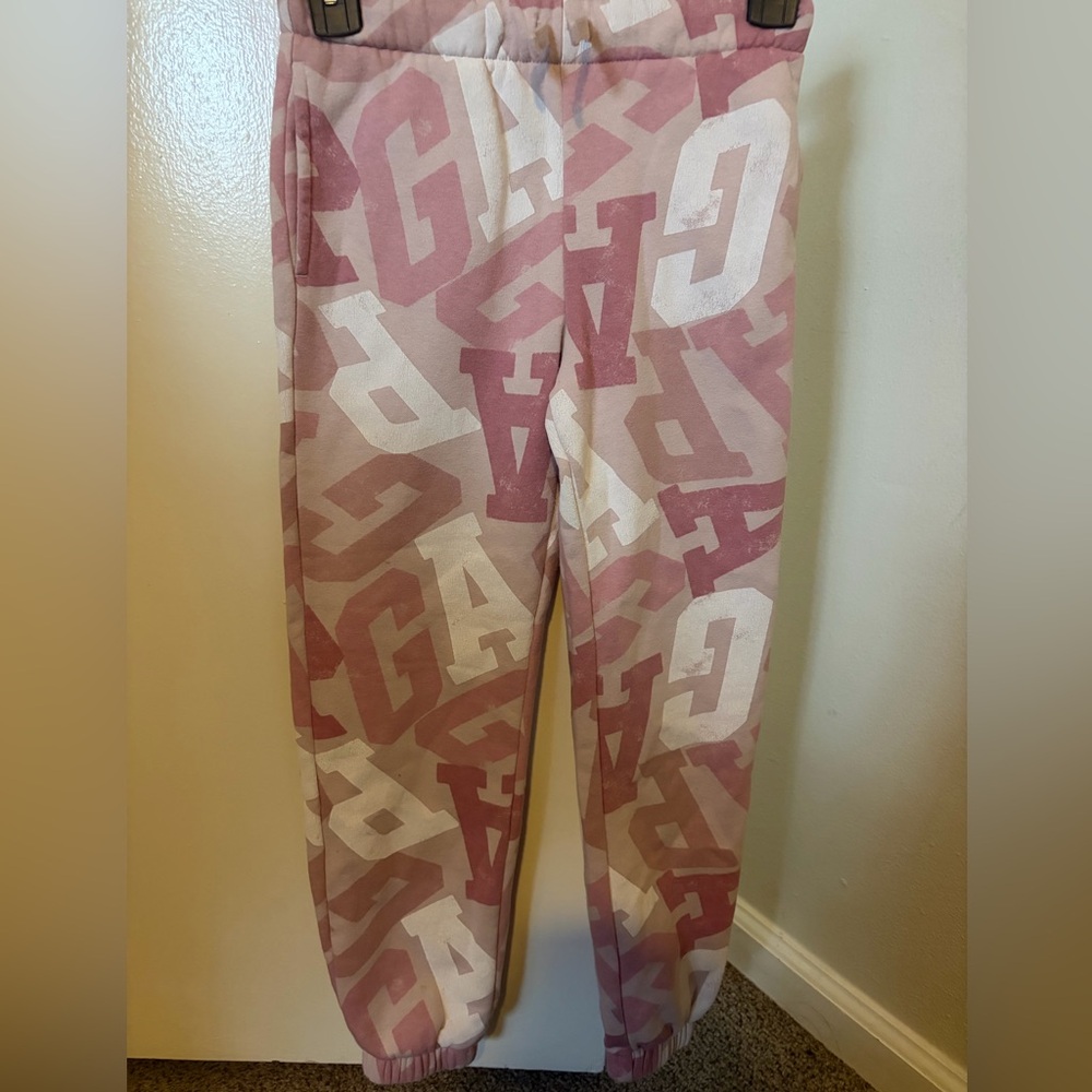 GAP Kids Pink and White Joggers